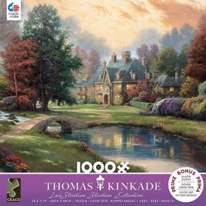 Thomas Kinkade Lakeside Manor 1000 piece puzzle